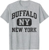 Vintage Buffalo New York Heritage Apparel Buffalo New York Vintage Silhouette Bison T-Shirt - Heather Grey