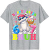 Six Seven Happy Easter 67 Dabbing Rabbit Meme Bunny Kids Boy T-Shirt in Heather Grey