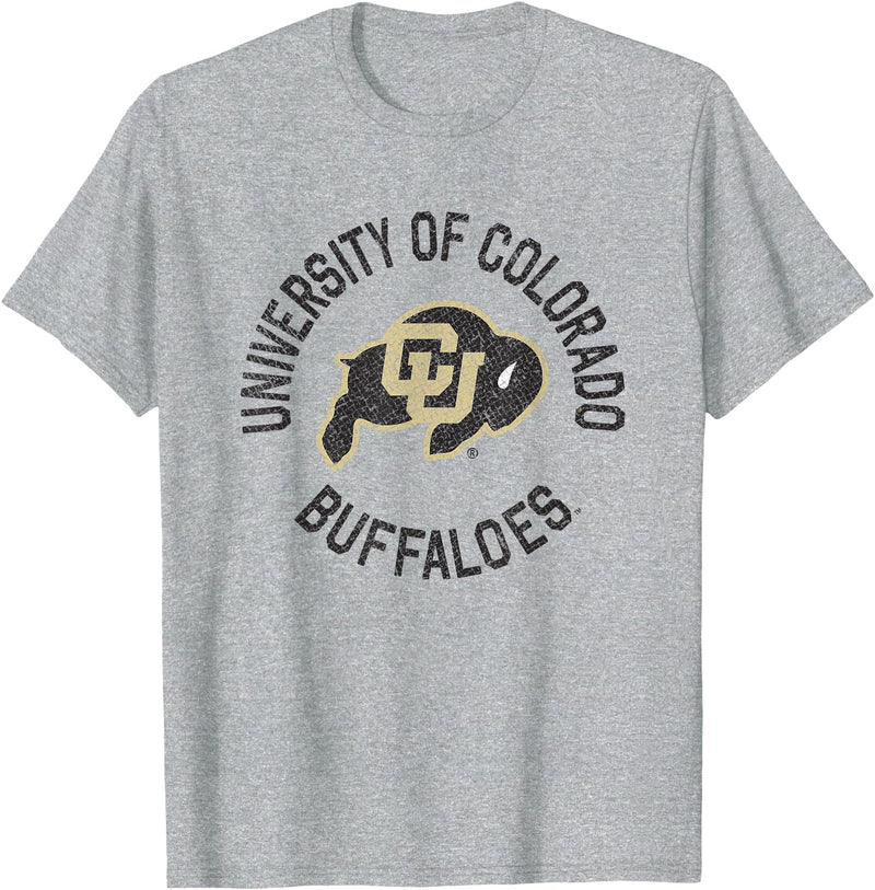 Elite Authentics Colorado Buffaloes Unisex-Adults & Kids T-Shirt, White, Small, Short Sleeve, Regular Fit, Classic, Logo,