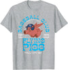 Retro Minor League Baseball Team Apparel Fall City Flying Pigs Retro Minor League Baseball Team T-Shirt - Heather Grey