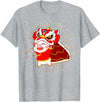 Funny Pig Chinese New Year Celebration Funny Pig Chinese New Year Lion Dancing Piggy T-Shirt - Heather Grey