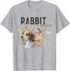 Beagle Dog Rabbit Hunter Rabbit Hunting Rabbiting Hunter for T-Shirt in Heather Grey