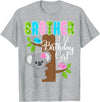 Koala Birthday Party Supplies Koala Bear Birthday Brother Of The Birthday Girl Koalas Bday T-Shirt - Heather Grey