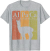 Alpaca Llama Periodic Chemistry Elements Retro Alpaca Periodic Table Elements Llama Alpaca Vintage T-Shirt - Heather Grey