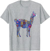 We Love Llamas & Alpacas - Peru Souvenirs Co. Peru Souvenir Llama Alpaca Flowers Peruvian Souvenir T-Shirt - Heather Grey