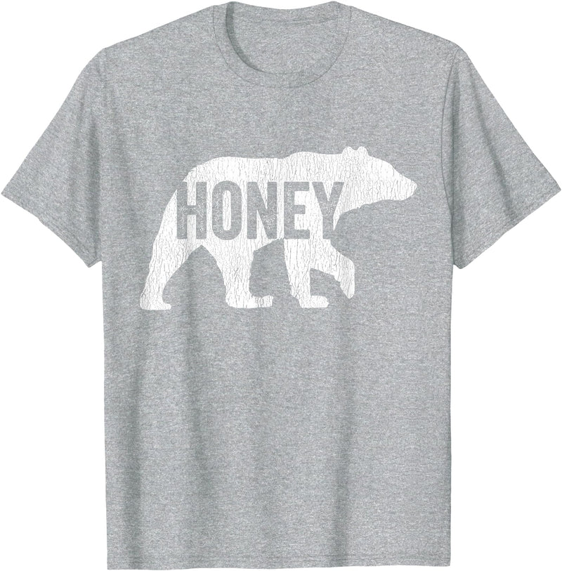 Matching Family Bear by Foxio Honey Bear Matching Family Camping Bear Funny Honey T-Shirt - Heather Grey