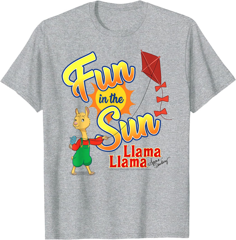 Llama Llama Red Pajama Netflix Fun in The Sun Tee Shirt T-Shirt - Heather Grey
