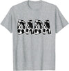 Cow Print Designs for the whole Family Dada Cow Pattern Cow Print T-Shirt - Heather Grey