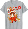 Happy New Year 2026 Clothing Outfits Family Tees Year of The Horse 2026 Lunar New Year Chinese New Year Tees T-Shirt - Heather Grey