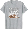 Picadilly Printables Guinea Pigs Guinea Pig Tough Wheek Brown & Cream Guinea Pig Pet T-Shirt - Heather Grey
