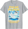 Ice Cold New Years Arctic Iceberg Freeze Swim Team Polar Plunge Freezing For A Reason! Cool Polar Bear Swimming T-Shirt - Heather Grey