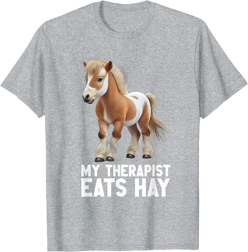 Funny Miniature Horses Gifts Miniature Horse Mini Horse Pet Tiny Horse Lover Pony Tie Dye T-Shirt - Heather Grey