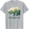 Kotzebue SE Alaskan Wild Bear & Nature Lover Kotzebue Grizzly Bear Southeast Alaska Forest Wildlife T-Shirt - Heather Grey
