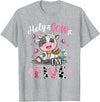 Cow Themed Birthday Party Supplies For Girl 5th Holy Cow I'm Five 5 Years Old 5th Birthday Girl Outfit T-Shirt - Heather Grey