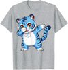 generic Funny Cartoon Korean Tiger for Youth Toddler Kids Boys Girls T-Shirt - Heather Grey