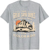 Great Sand Dunes National Park Colorado USA Retro Great Sand Dunes National Park Colorado Hike Outdoors Retro T-Shirt - Heather Grey
