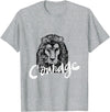 Totality Lion Head Courage T-Shirt T-Shirt - Heather Grey