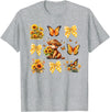 Coquette Bow Scottish Highland Cow Sunflower Shirt Baby Highland Cow With Sunflower Butterflies Farm Western T-Shirt -