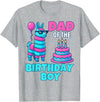 gaming gamer Birthday Llama Pinata Family Apparel dad of Birthday Boy Llama Pinata Party Family mathing Men T-Shirt - Heather Grey