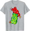 Urban Empyre Gummy Bear Candy Red Green T-Shirt - Heather Grey