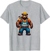 Jay Moe Design I Love Muscle Bear Funny Gay Big Tools LGBTQ Pride Vintage T-Shirt - Heather Grey