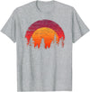 The Wilderness Reflection merch Retro Wilderness Bear Trees Reflection Outdoor Forest T-Shirt - Heather Grey
