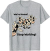 Outstanding in the Field Shirts Funny Cow Shirt Wait Till The Cows Come Home T-Shirt - Heather Grey