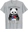 Grandio Design Cute Funny Animal Lover Gifts Panda Bocce Ball All I Want To Do Is Cute Funny Bear Player T-Shirt - Heather Grey