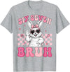 Bunny Rabbit 67 Six Seven Bruh 6 7 Happy Easter Women Girls T-Shirt in Heather Grey