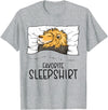 Sleeping & Napping Shirt Gifts For Nap Lovers Favorite Sleepshirt Lion, Napping Lion Pajama T-Shirt - Heather Grey