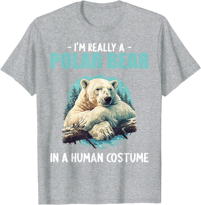 Polar Bears Polar Bear Lovers Shop Polar Bears Polar Bear T-Shirt - Heather Grey