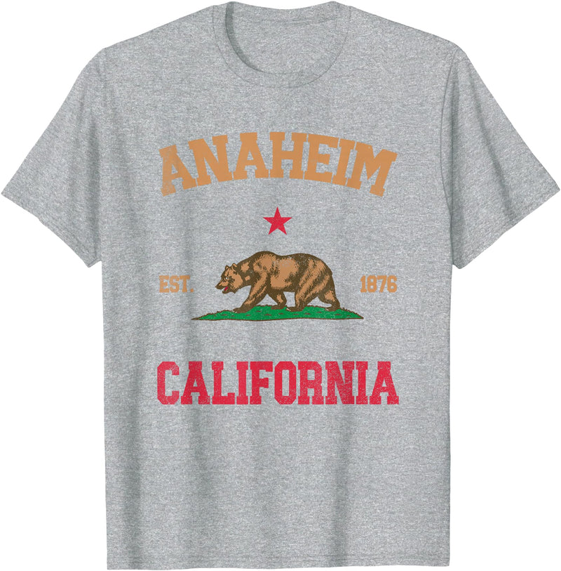 Anaheim California CA Designs Anaheim California T-Shirt - Heather Grey