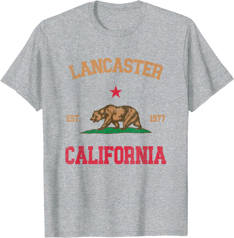 Lancaster California CA Designs Lancaster California T-Shirt - Heather Grey