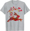 2023 Year of Rabbit Chinese Zodiac T-Shirt in Heather Grey