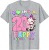 Cow Birthday Shirts By SSA.Co Farm Animal Cow Birthday Shirt | Girls 20th Birthday Cow T-Shirt - Heather Grey