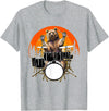 Drum Instrument Drummer Apparel Musical Animal Bear Playing Drums For Drum Lover And Musical Drummer Lover T-Shirt - Heather Grey