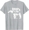 Mens Beepa Bear T-Shirt Father's Day Tee T-Shirt - Heather Grey