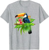 Toucan Bird Ornithologist Gift Idea Tropical Birds Exotic Summer Animal Toucan T-Shirt - Heather Grey
