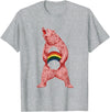 Bear Gay Pride Novelty Bear LGBT Rainbow Flag gay pride T-Shirt - Heather Grey