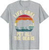 Funny and Cute Bear Lover Gifts Bear Lover Life Goal To Pet All The Bears Cute Vintage Pet T-Shirt - Heather Grey