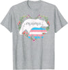 LGBT Trans Pride Shirts Mom Mama Bear for Moms LGBTQ Mama Bear Transgender Flag Gay Equal Rights Trans T-Shirt - Heather Grey