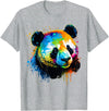 Cute Panda Lovers Kawaii Asian Bears Gifts DAIMMER Watercolor Panda T-Shirt - Heather Grey