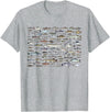 100 Types Of Fish Species Tee 100 Types of Freshwater Fish Species Fishing T-Shirt - Heather Grey