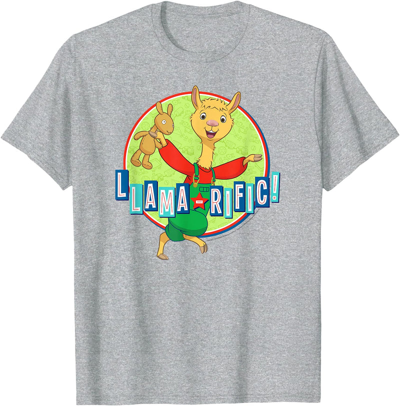 Llama Llama Netflix Red Pajama Llama-rific Tee Shirt T-Shirt - Heather Grey