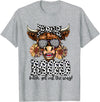 Moo Bitch Get Out The Way Western Cow Mo Tees Moo Bitch Get Out The Way Western Cow Mo T-Shirt - Heather Grey