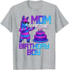 Llama Pinata Birthday Family Bday Party Decoration Mom of Birthday Boy Llama Pinata Party Family Matching T-Shirt - Heather Grey