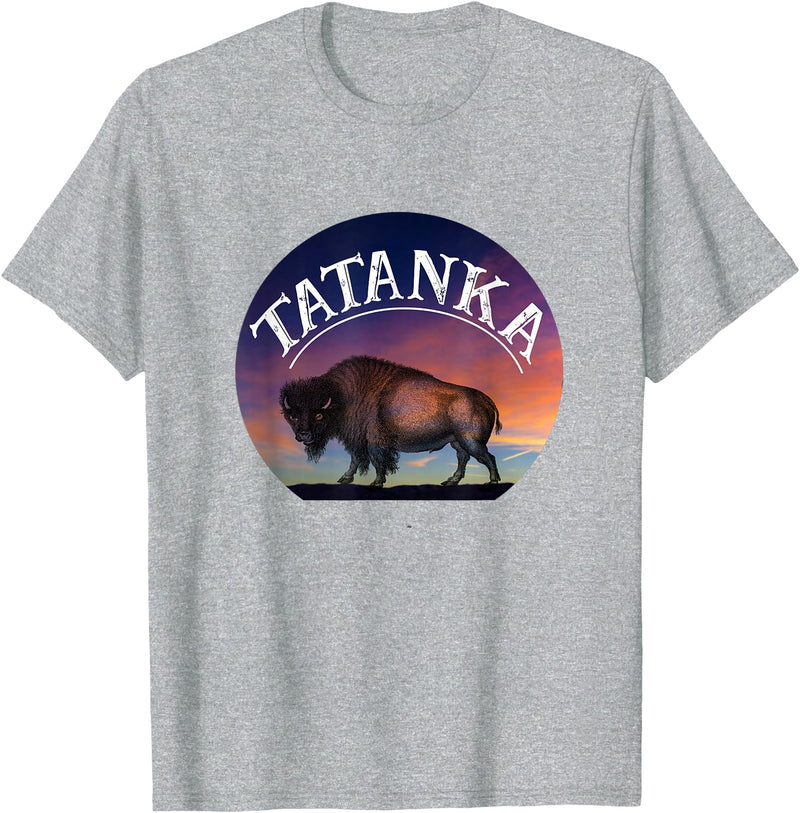 Buffalo Bison Wildlife Shirts Tatanka American Buffalo T-Shirt - Heather Grey