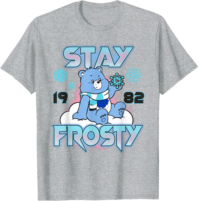 Care Bears Grumpy Bears Stay Frosty Christmas T-Shirt - Heather Grey