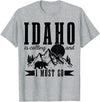 Idaho Is Calling And I Must Go! Idaho Is Calling & I Must Go Bear Mountains Vintage Gift T-Shirt - Heather Grey