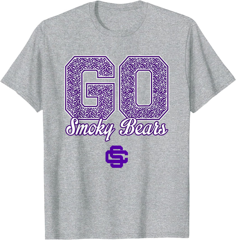 Sevier County Smoky Bears Logo GO! School Pride HS T-Shirt - Heather Grey